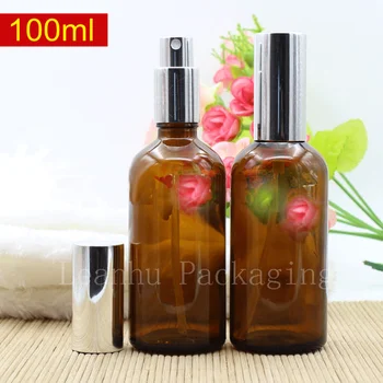 100ml empty mist spray pump glass perfume bottles 100cc glass container bottle for skin care,100g for makeup spray bottles