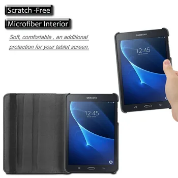 50Pcs/lot 360 Degrees Rotating Stand Case Cover for 2016 Release Samsung Galaxy Tab A 10.1-Inch Tablet (SM-T580 / SM-T585) Only