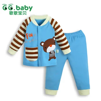 2017 Cartoon Bear Baby Boy Clothing Set Spring Autumn Toddler Suits Baby Sets Clothes Suit For Girl Clothes Sets Infant Outfits