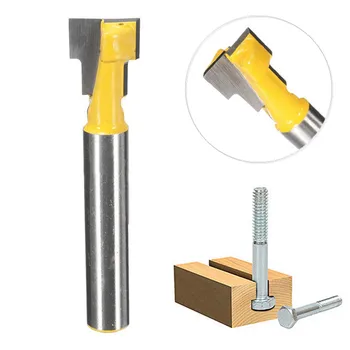 New 1/4 inch Shank T-Slot Router Bit Woodworking Engraving Milling Cutter DIY Tool