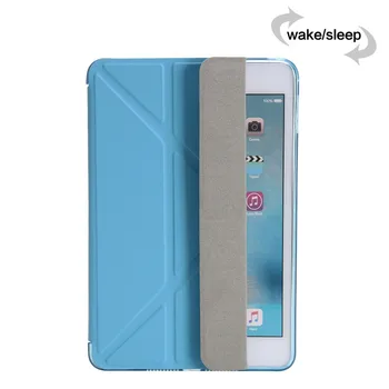 CTRINEWS For iPad mini 4 Case TPU Back Cover Case for Apple iPad mini 4 Tablet PU Leather Smart Cover Cases Auto Sleep Wake