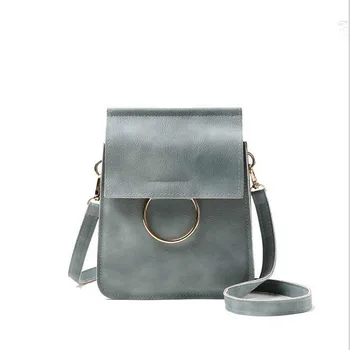 2016 PU Leather Handbags Women's Mini phone bag Sweet girl cute wild shoulder bag Retro style Female bag Wallet