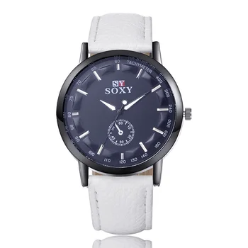 SOXY Luxury Brand Quartz Watches Men Wrist Watch Fashion Leather Sport Casual Watch Hombre Hour Clock relogio masculino
