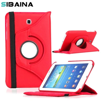 360 Rotating PU Leather case for Samsung Galaxy Tab 3 7.0 inch T210 T211 P3200 P3211 protective Tablet case cover