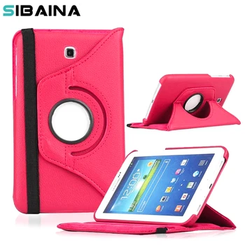 360 Rotating PU Leather case for Samsung Galaxy Tab 3 7.0 inch T210 T211 P3200 P3211 protective Tablet case cover