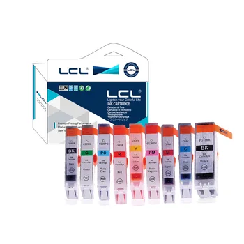 LCL PGI-5 PGI-5PGBK CLI-8BK CLI-8 (9-pack PGBK BK C M Y R G PC PM) Ink Cartridge Compatible for Canon Pro9000