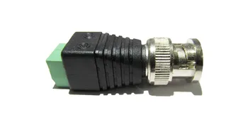 2pcs/lot Mini Coax BNC Connector UTP Video Balun Connector BNC Plug DC Adapter For CCTV Surveillance Camera CCTV system