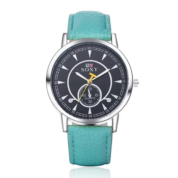 SOXY Luxury Brand Fashion Men Necessary Business Watch Leather Strap Quartz Watches Men Analog Watch Hombre Hour Clock