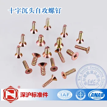 Factory Direct Sales Carbon Steel GB846 Cross Recessed Countersunk Head Tapping Screws 100pcs/lot