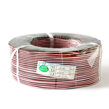 Wholesale 100M 26AWG 3P JR Futaba servo extension cable wire cord lead extended wiring connector for DIY RC helicopter car drone
