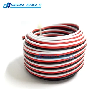 Wholesale 100M 26AWG 3P JR Futaba servo extension cable wire cord lead extended wiring connector for DIY RC helicopter car drone