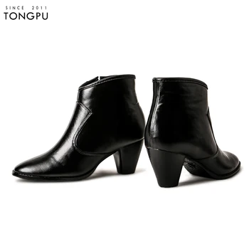 Tongpu Fashion Boot Famous Brand Work Casual Cassion Comfortable Suitable Wear Slush Art 0901