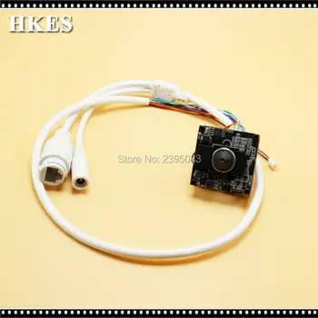 HKES Sale 8pcs/lot 1280*720P Mini IP Cam Indoor Network Camera Module with RJ45 Port Cable