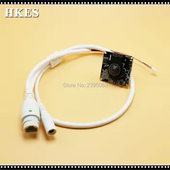 HKES Sale 8pcs/lot 2.0MP 1080P Home Security CCTV IP Camera Module 3.7MM with RJ45 Cable