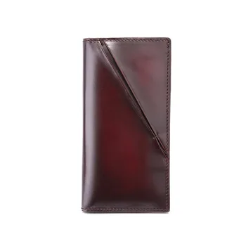 TERSE_Fsahion handmade long wallet venice cowhide customize logo 3 colors in stock thin wallet factory price