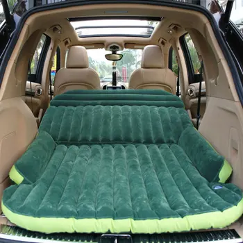 SUV Inflatable Mattress With Air Pump Travel Camping Moisture-proof pad Car Back Seat Sleeping Rest Mattress Car Sex Bed