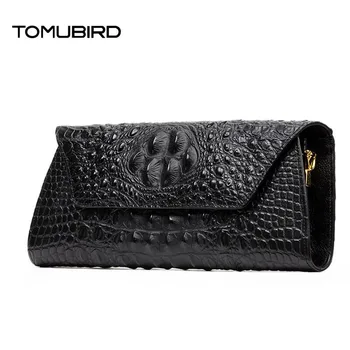 2016 New luxury handbags women bag designer genuine leather alligator grain clutch bag fashion luxury women leather handbags
