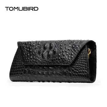 2016 New luxury handbags women bag designer genuine leather alligator grain clutch bag fashion luxury women leather handbags