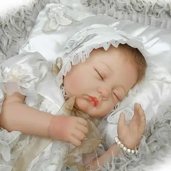 Soft Silicone Reborn Babies Doll 22 Inch 50 CM Sleeping Newborn Girl Baby Dolls With Clothes Kids Birthday Christmas Gift