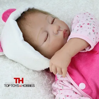 55 cm Soft Silicone Reborn Babies Dolls Lifelike Sleep Newborn Dolls With Clothes for Kids Toy