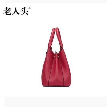 LAORENTOU 2016 New brand women leather bag fashion quality commuter bag women leather handbags shoulder bag leisure cowhide bag