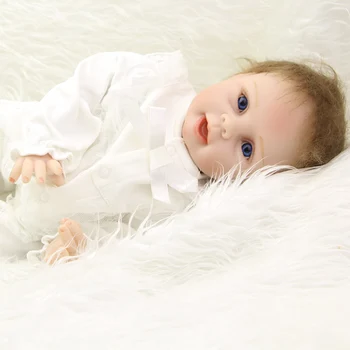 New Reborn Baby Dolls Handmade Realistic Soft Silicone Newborn Babies 22 inch Children Birthday Xmas Gift Free Magnet Pacifier