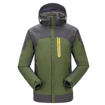 2016 Men Outdoor Waterproof Jacket Soft Shell Fleece Warm Breathable Mountaineering Ski Hunting Hiking Camping Climbing