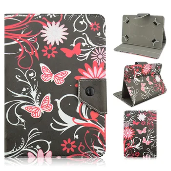 Leather Stand Cover Case Universal 7 inch Tablet For Alcatel Onetouch Pixi 3 (7) 3G 7.0 Tablet For Samsung T110 T230 S4A92D