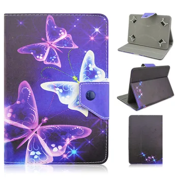 Leather Stand Cover Case Universal 7 inch Tablet For Alcatel Onetouch Pixi 3 (7) 3G 7.0 Tablet For Samsung T110 T230 S4A92D