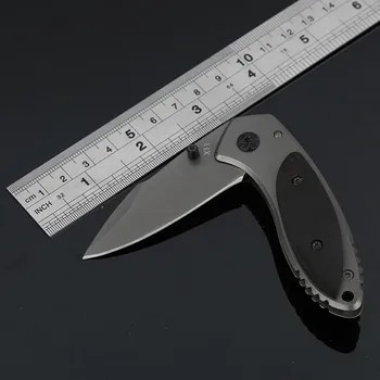 WIZARD X11 Folding Knife 3Cr13Mov Blade Wood Handle 14.5cm Key Chain Pocket Knife