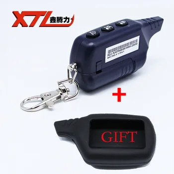 Keychain B9 car remote For starline B9 lcd remote two way car alarm system/FM transmitter