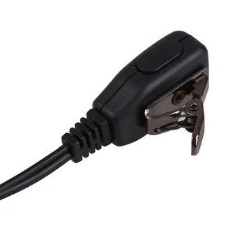 Portable Earpiece Headset Headphone K Interface Microphone for Baofeng UV5R Walkie Talkie Radio Durable Black