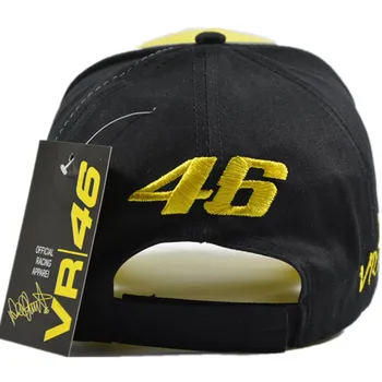 2016 New Style Black yellow F1 cap Car Motocycle Racing MOTO GP VR 46 Baseball Cap Hat Women Men Outdoor Snapback Caps