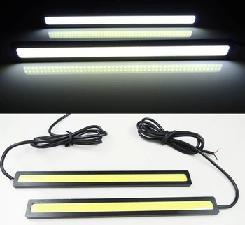 1pcs17cm car styling COB LED Lights DRL Daytime Running Light Auto Lamp For Universal Car Wholesales parking