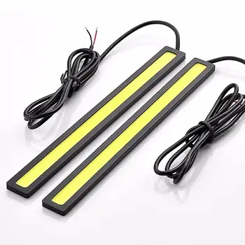 1pcs17cm car styling COB LED Lights DRL Daytime Running Light Auto Lamp For Universal Car Wholesales parking