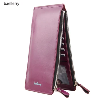 2017 Women Purse Double Zippers Wallets Ultra-large Capacity Lady Luxury Clutch Card Holders Top Quality K13