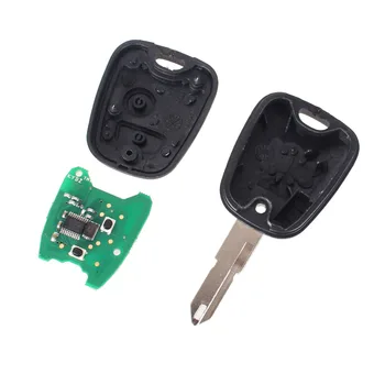 KEYYOU 2 Buttons NE73 Blade Remote Key Fob Controller For PEUGEOT 206 433MHZ With PCF7961 Transponder Chip
