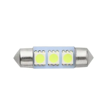 1 x Feston 36mm 3W 3-SMD 5050 LED CANBUS No Error Free Led Festoon lights DC 12V Lumiere Blanc Ampoule Plaque de Voiture