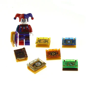 New Book 7Pcs/lot Hot Nexus Knights Jestro Magic Books Toys Building Blocks mini Bricks Toys Figures For Children Gifts Lepin