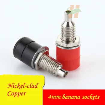 2PCS YT224 nickel-clad copper 4mm banana sockets Audio accessories Terminal Blocks banana jack