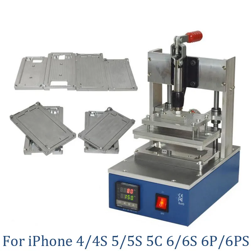 NEW Frame Laminator Machine Pressure Bracket Laminating Machine for iPhone 4/4S 5/5S 5C 6/6S 6P/6PS Molds with EU US PLUG