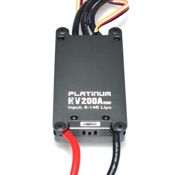 F17826 Hobbywing Platinum HV 200A V4 6-14S Lipo OPTO Brushless ESC for RC Drone Quadrocopter Heli copter