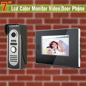 7 Inch Monitor Video Door Phone Intercom Doorbell Camera 1V1 visual intercom doorbell Video Intercom doorphone Door bell System