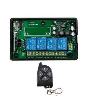 New AC85V 110V 1`20V 220V 230V 250V 4CH RF Wireless Remote Control System / Motor and electric door 220V Learning code receiver