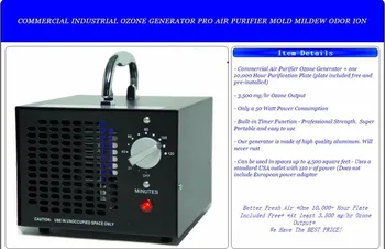 NEW 3.5G COMMERCIAL INDUSTRIAL OZONE GENERATOR AIR PURIFIER MOLD MILDEW ODOR