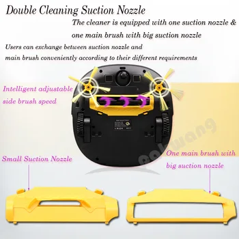 Smart Robot Vacuum Cleaner D5501 Wet and Dry mop with180ml Large Water tank auto cyclone dust collector cordless floor sweepers