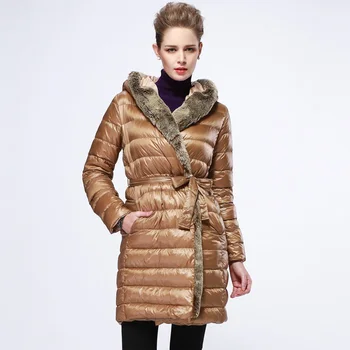 2016 new hot winter Thicken Warm woman Down jacket Coat Parkas Outerwear Hooded Fur collar Slim Promotions Less inventory long