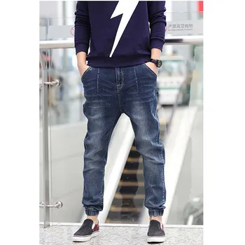 Men's Fashion Plus Size Harem Jeans Cotton Light Wash Baggy Jeans Straight Loose Hip Hop Men's Classic Jeans Denim Jeans M-6XL