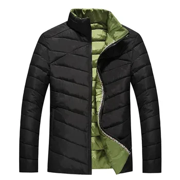 Men's Winter Down Jacket Plus Size XL XXXL 4XL 7XL Male Windbreaker Thick Silk Cotton Jackets Man Black Slim Coat Brand-Clothing