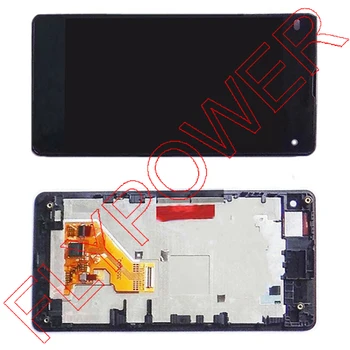 Lcd dislay with Touch Screen digitizer with Frame assembly for Sony Xperia Z1 compact M51W Z1 mini D5503 By